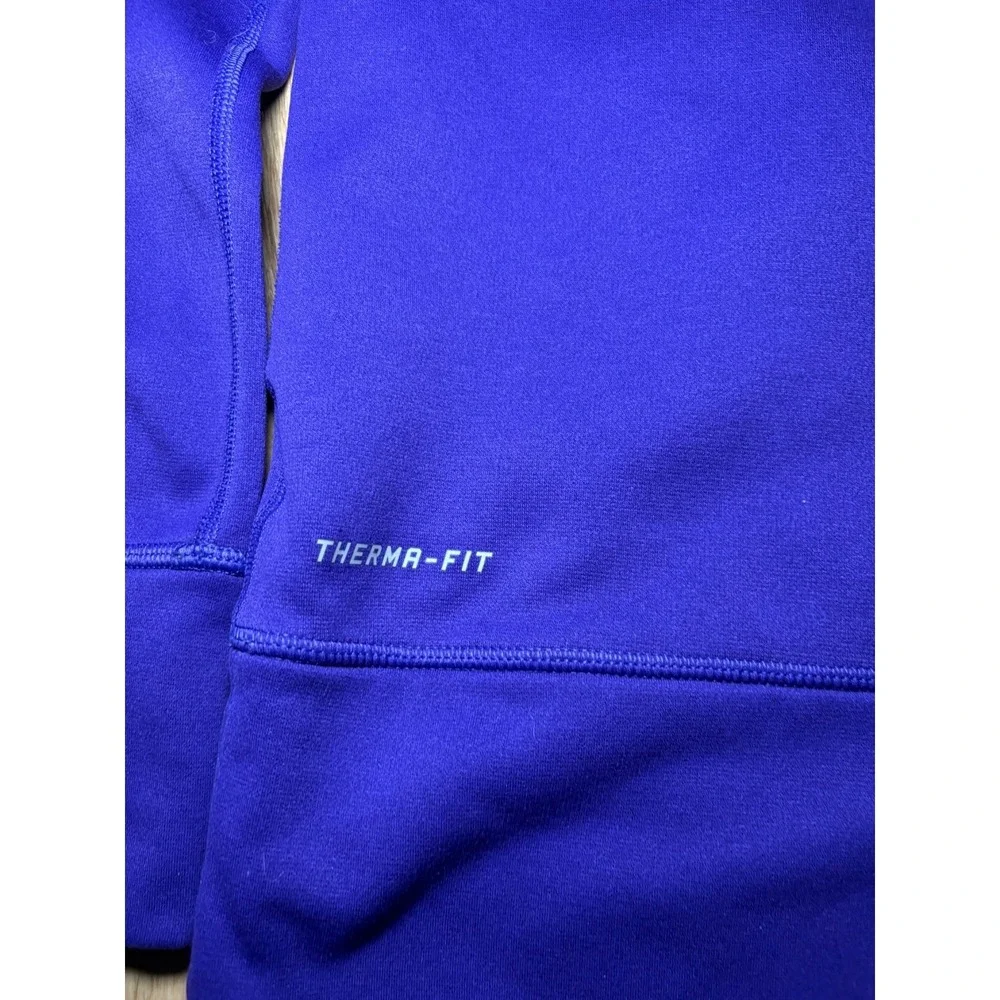 NIKE Therma-Fit Womens CrewNeck Pullover Sweatshirt‎ Purple Polyester Sz M